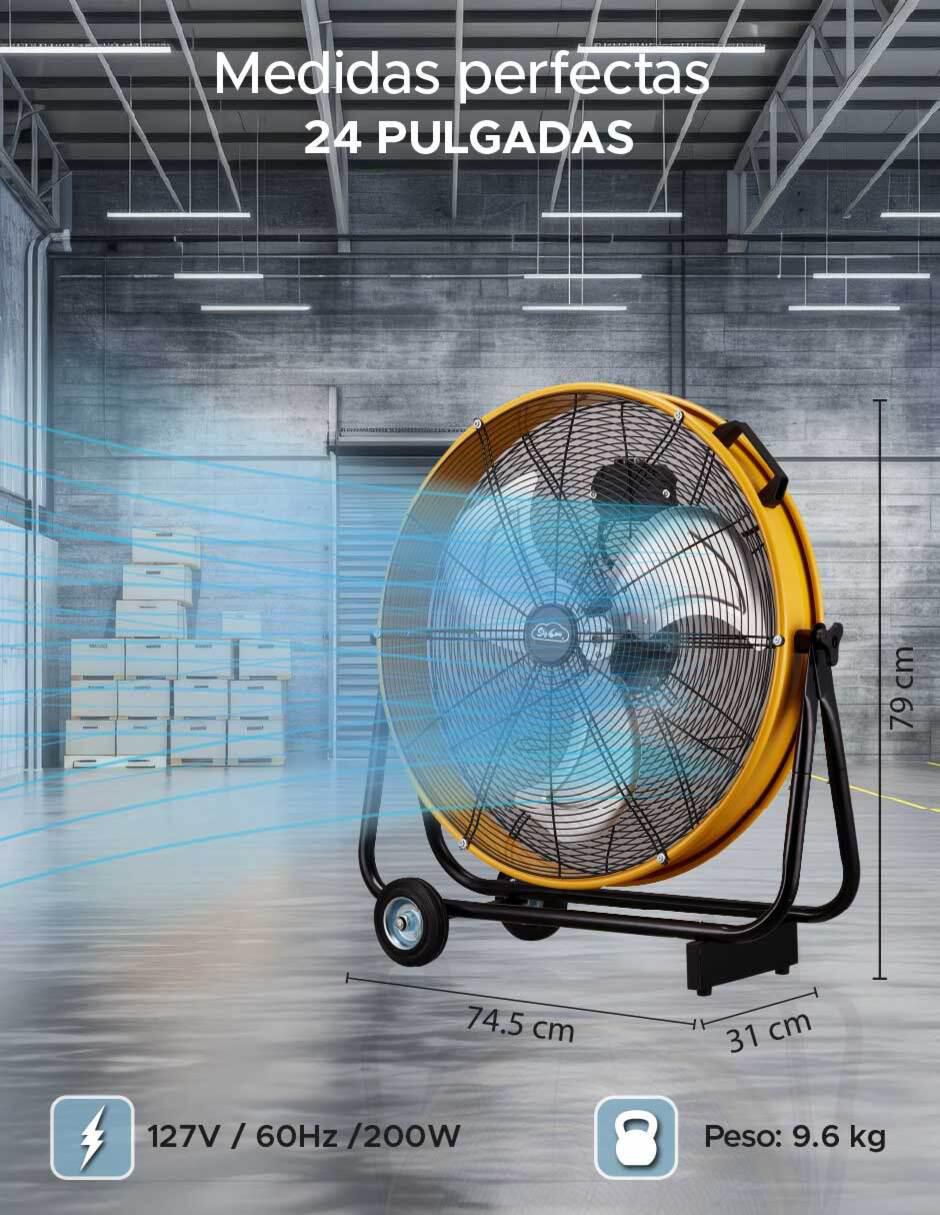 Ventilador industrial 3 velocidades 7
