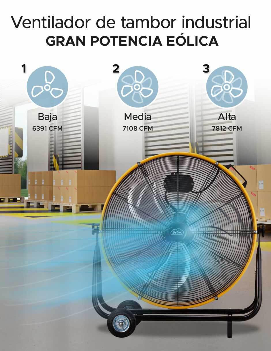 Ventilador industrial 3 velocidades 6