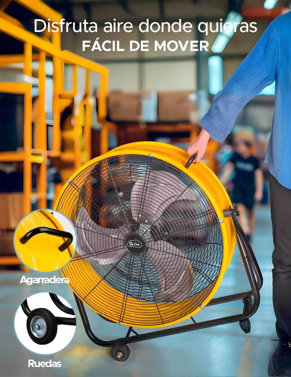 Ventilador de piso con control remoto 3 velocidades 7