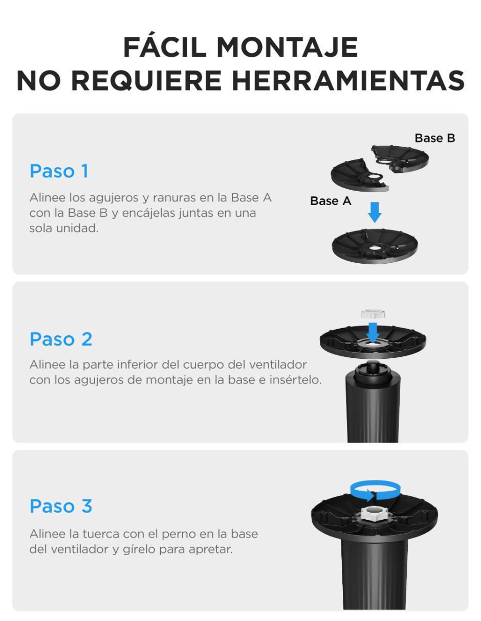 Ventilador de torre con control remoto 3 velocidades 6