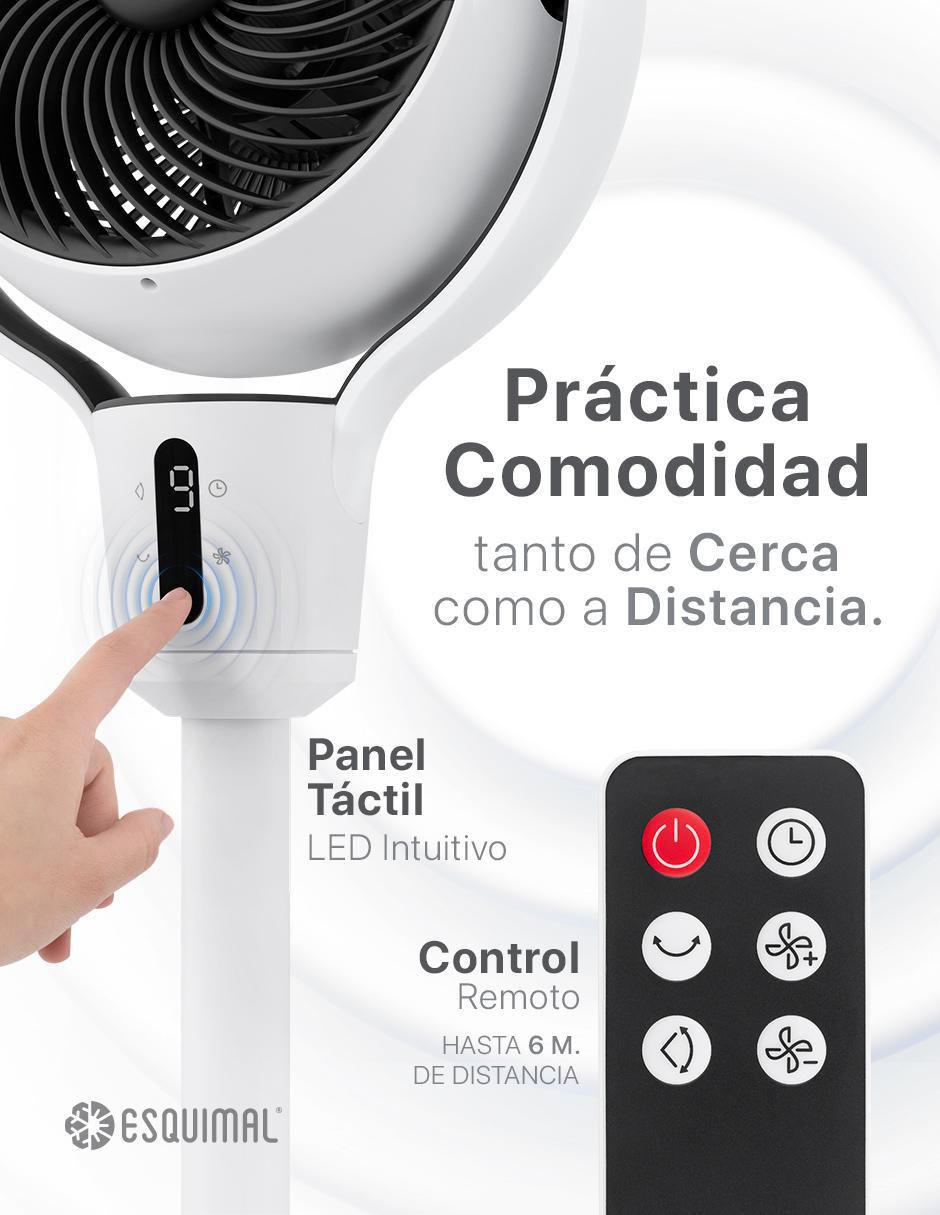 Ventilador de pedestal con control remoto 9 velocidades 2