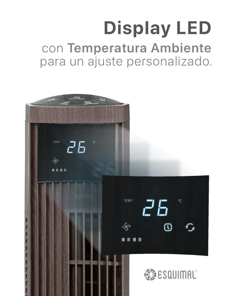 Ventilador de torre con control remoto 3 velocidades 2