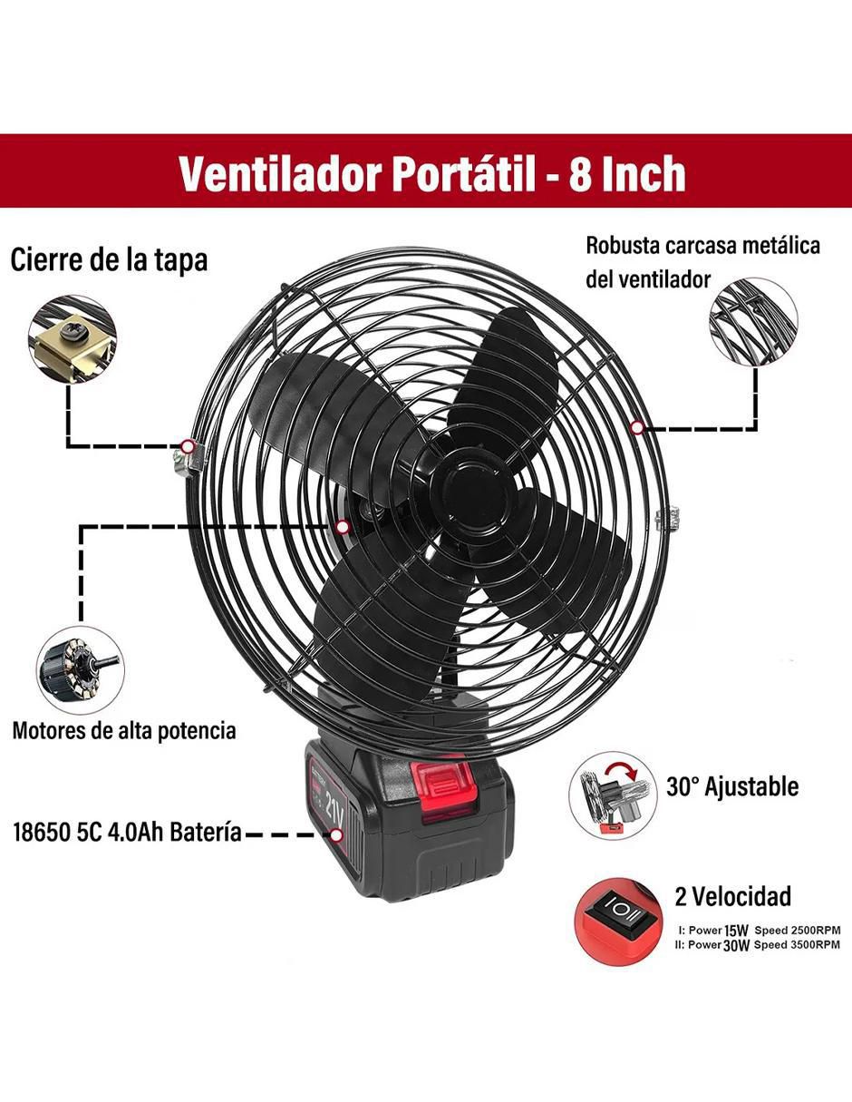 Mini ventilador No 2 velocidades 2