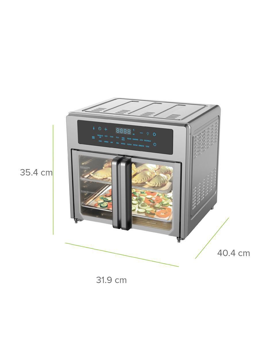 Freidora de aire con compartimento triple 25 L Hpf01 6