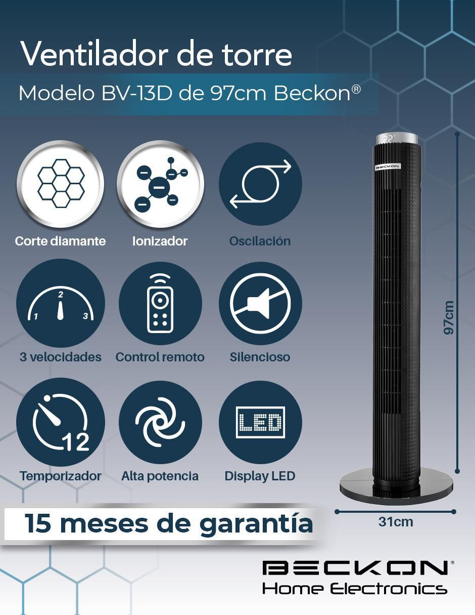 Ventilador de torre beckon sí 3 "velocidades"