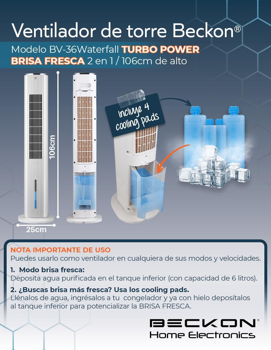 Ventilador 2 en 1 con control remoto 3 velocidades 7