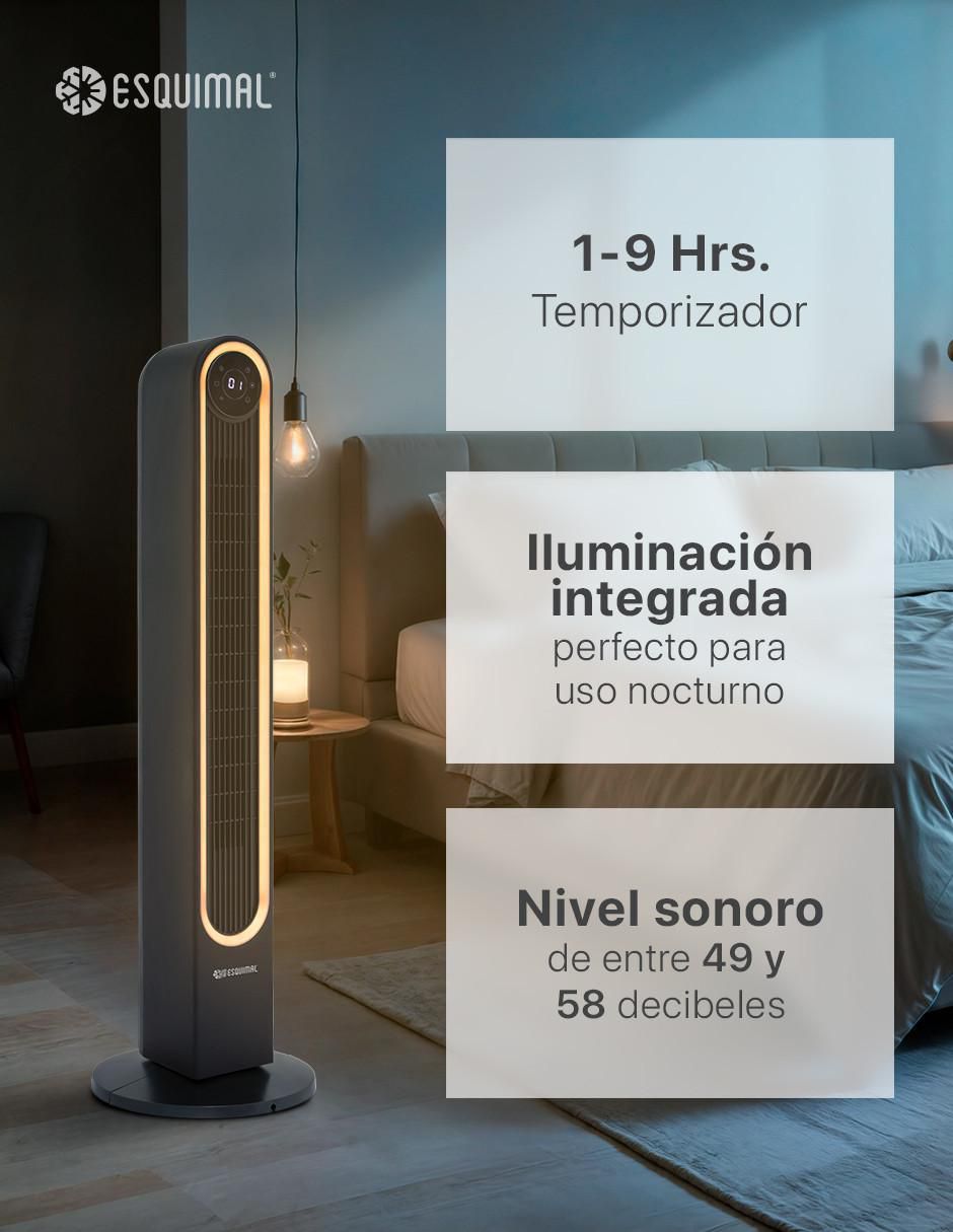Ventilador de torre con control remoto 3 velocidades 2