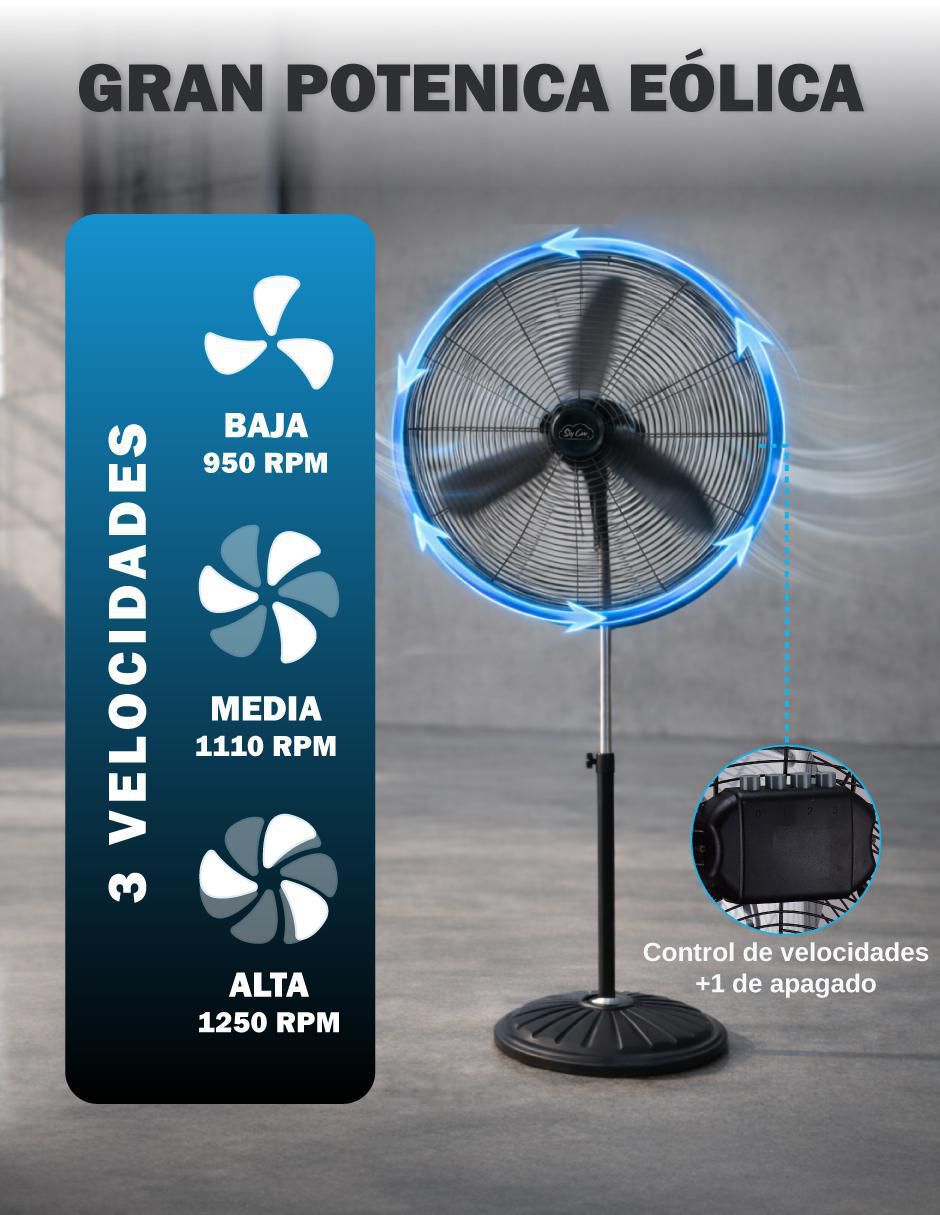 Ventilador industrial 3 velocidades 3