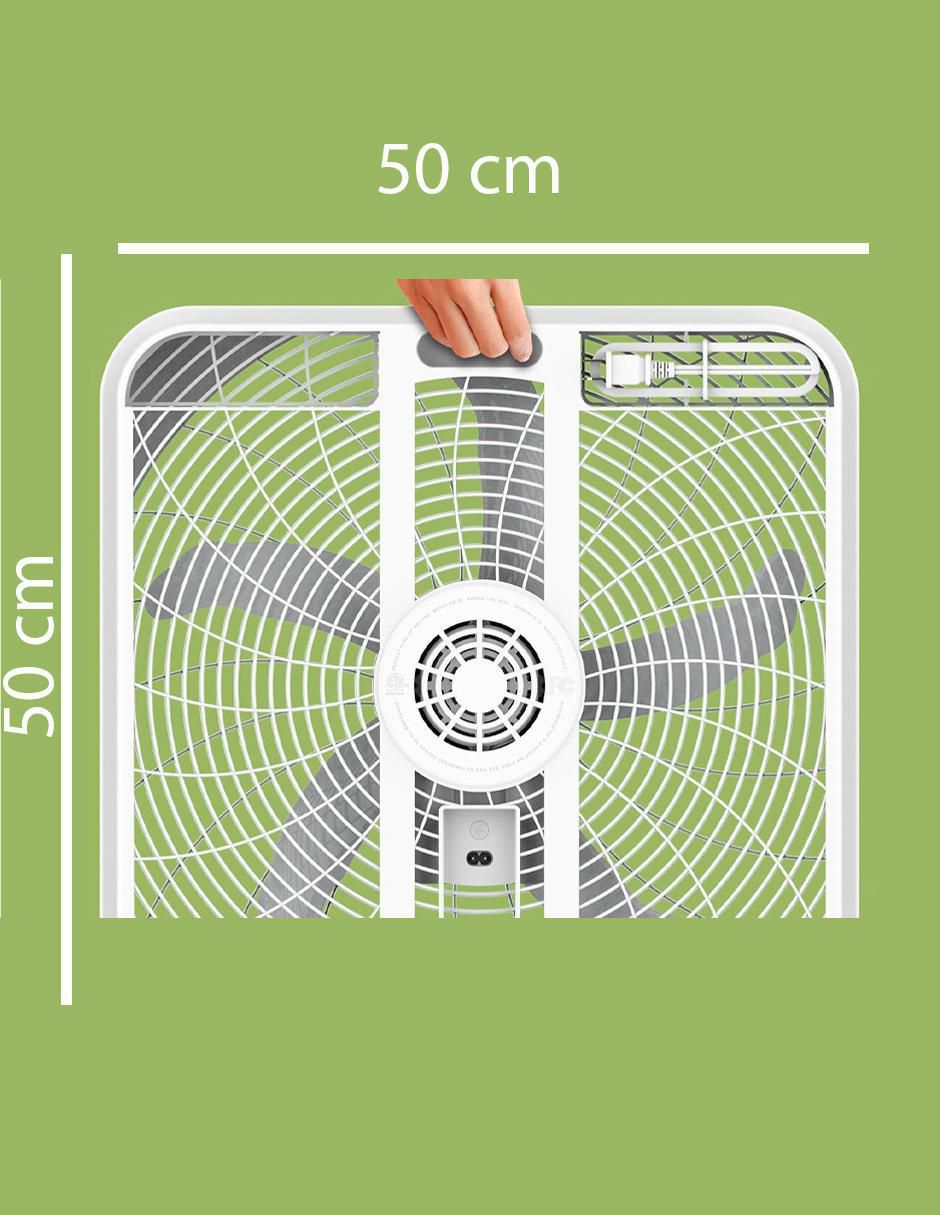 Ventilador de piso con control remoto 3 velocidades 5