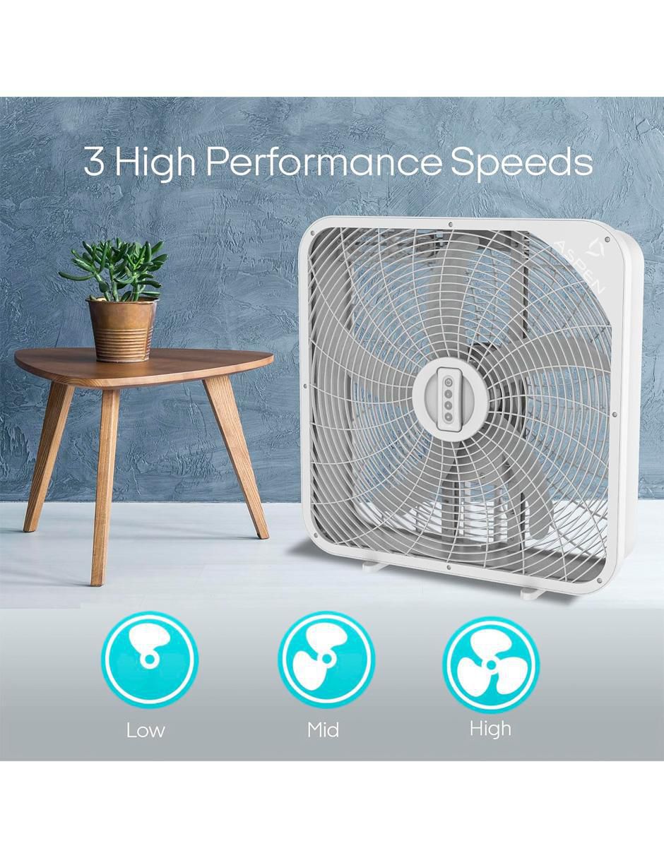 Ventilador de piso con control remoto 3 velocidades 4