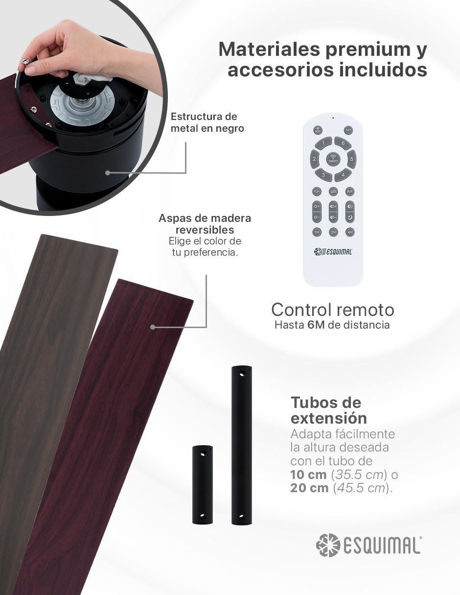 Ventilador de techo con control remoto 6 velocidades 3