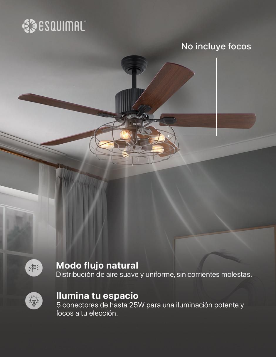 Ventilador de techo con control remoto 6 velocidades 4