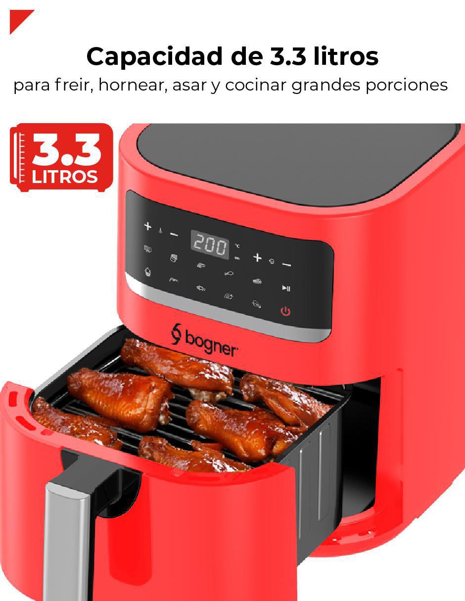 Freidora de aire con compartimento único 3.3 L baf03 5