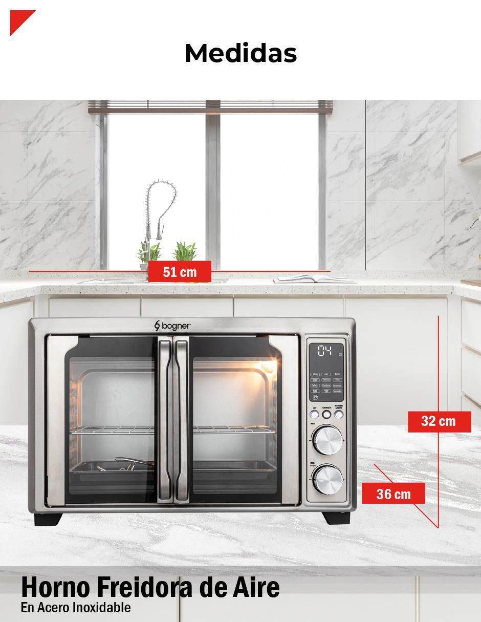 Horno eléctrico freidora BAF300 30 L 8