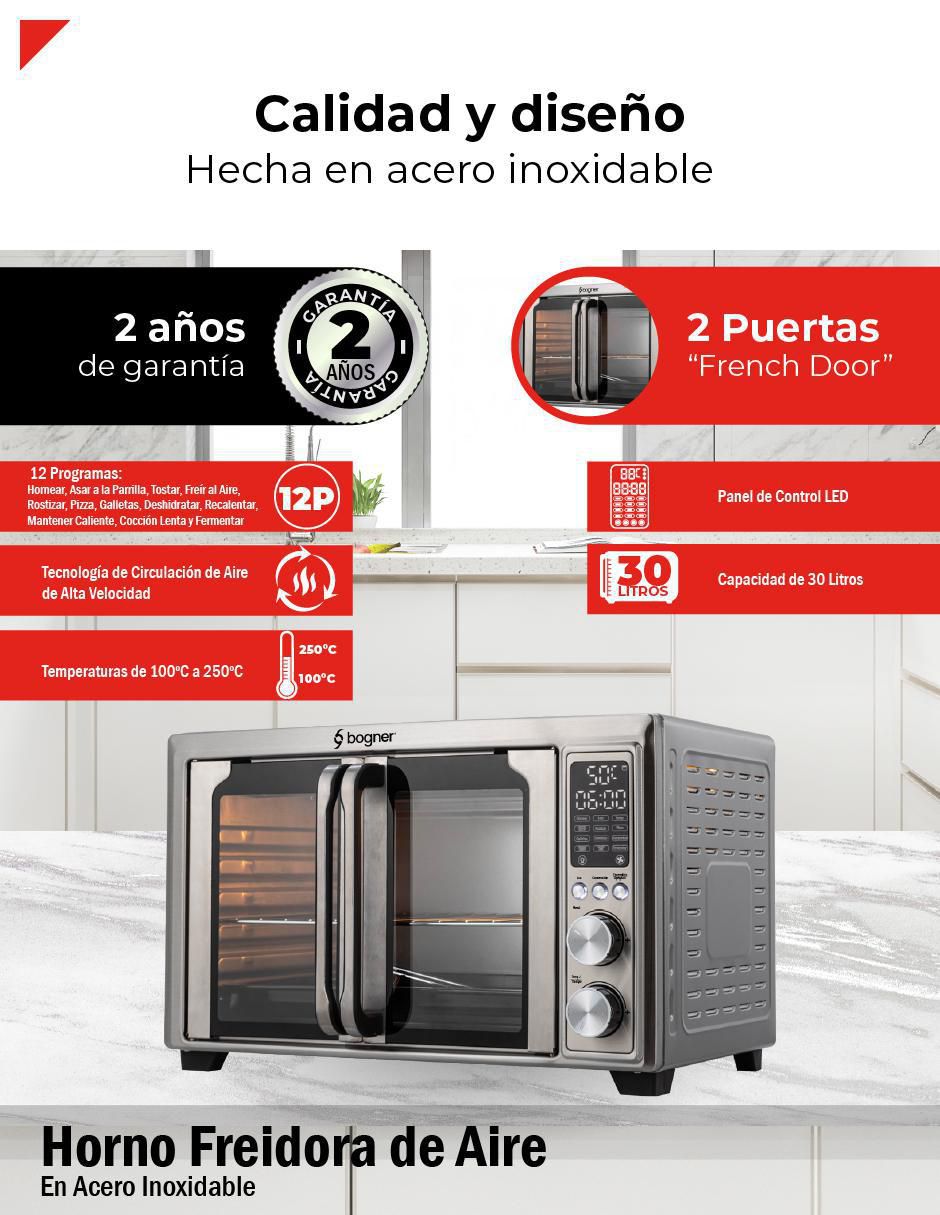 Horno eléctrico freidora BAF300 30 L 3