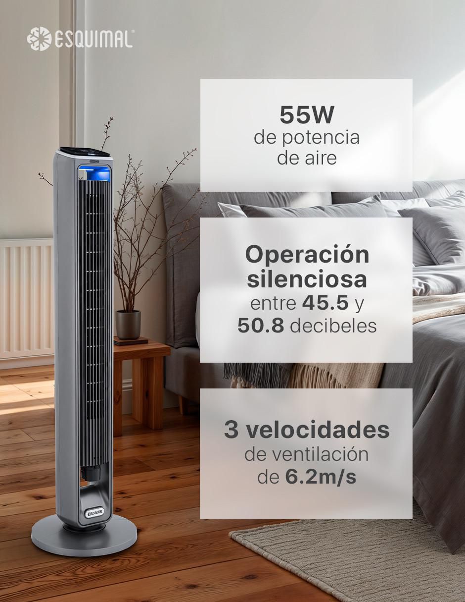 Ventilador de torre con control remoto 2 velocidades 4
