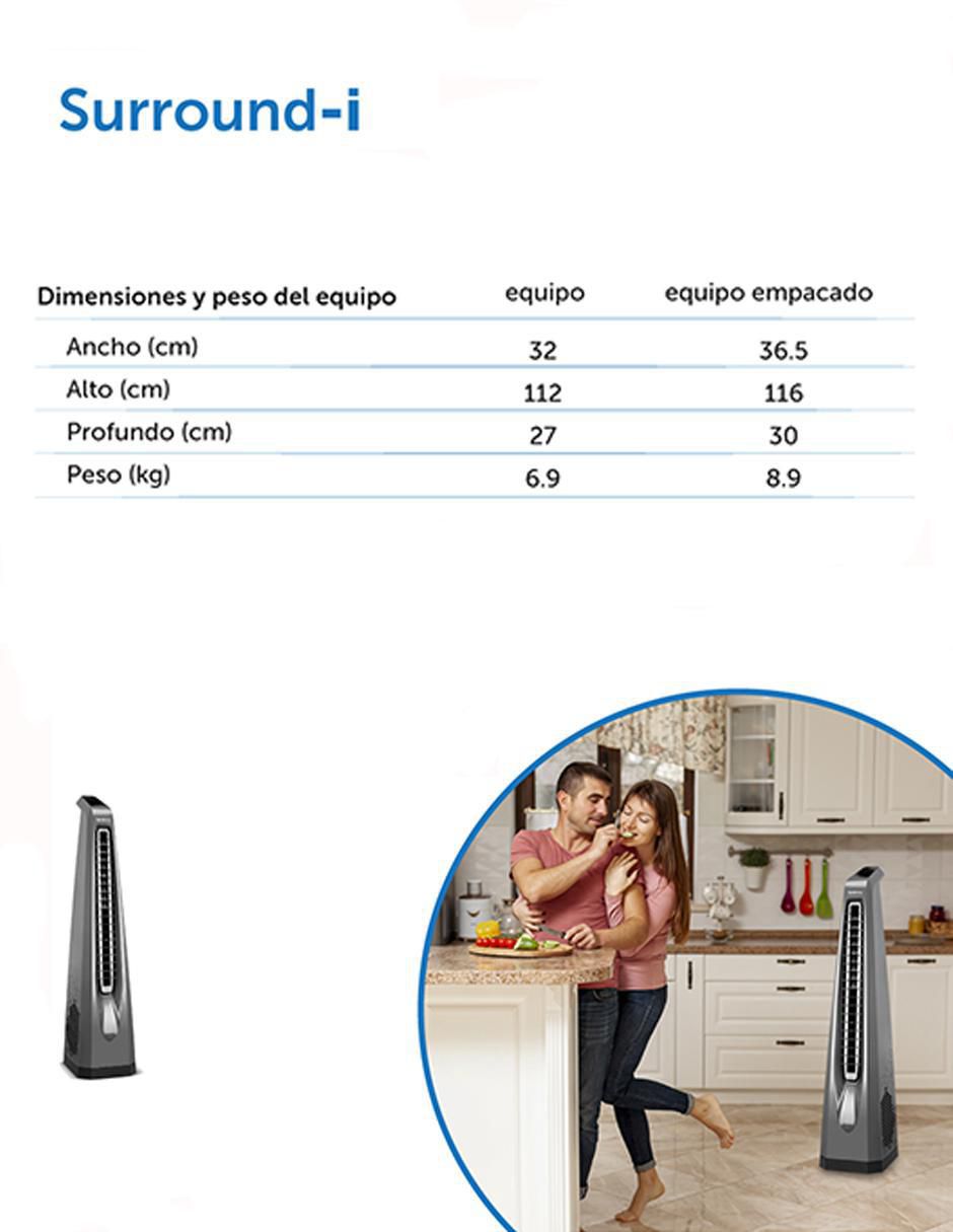 Ventilador de torre con control remoto 3 velocidades 5