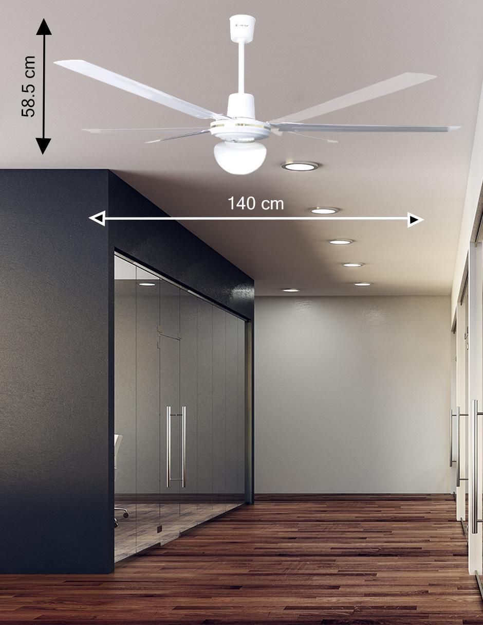 Ventilador de techo con control remoto 5 velocidades 5