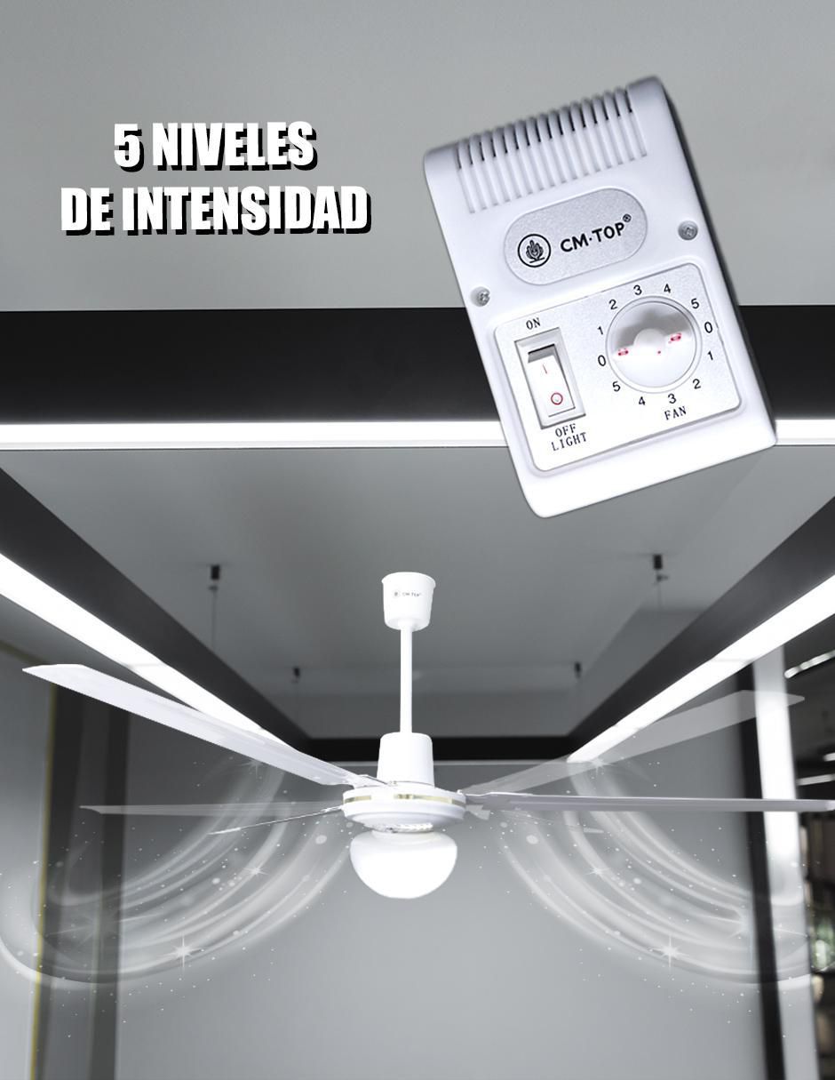 Ventilador de techo con control remoto 5 velocidades 3
