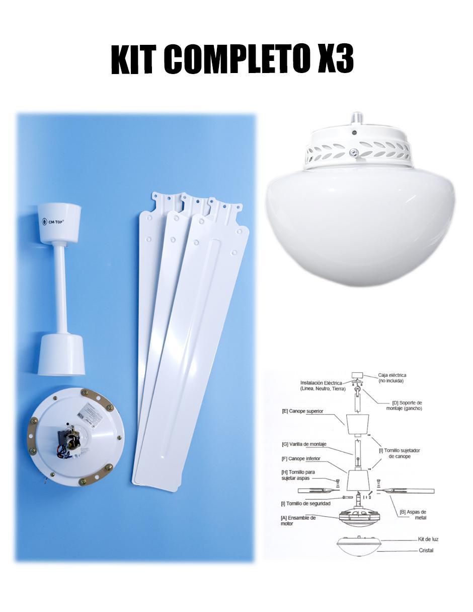 Ventilador de techo con control remoto 5 velocidades 4