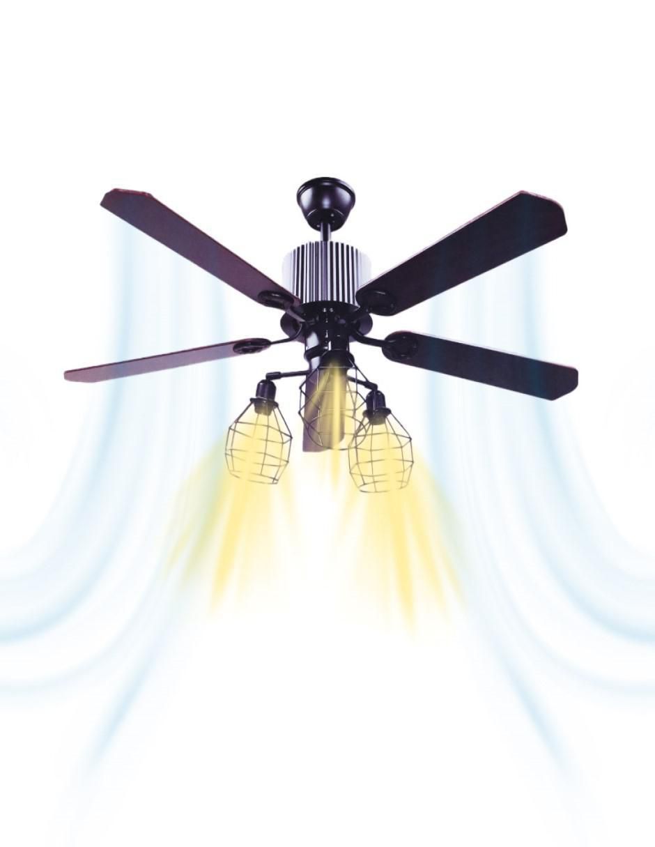 Ventilador de techo con control remoto 6 velocidades 2