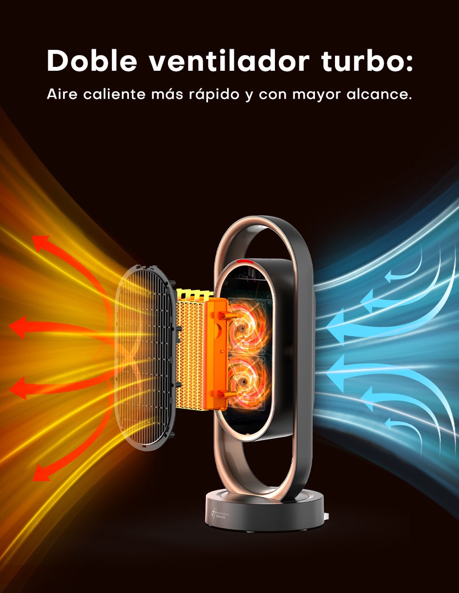 Calefactor portátil torre eléctrico de 120 V 18
