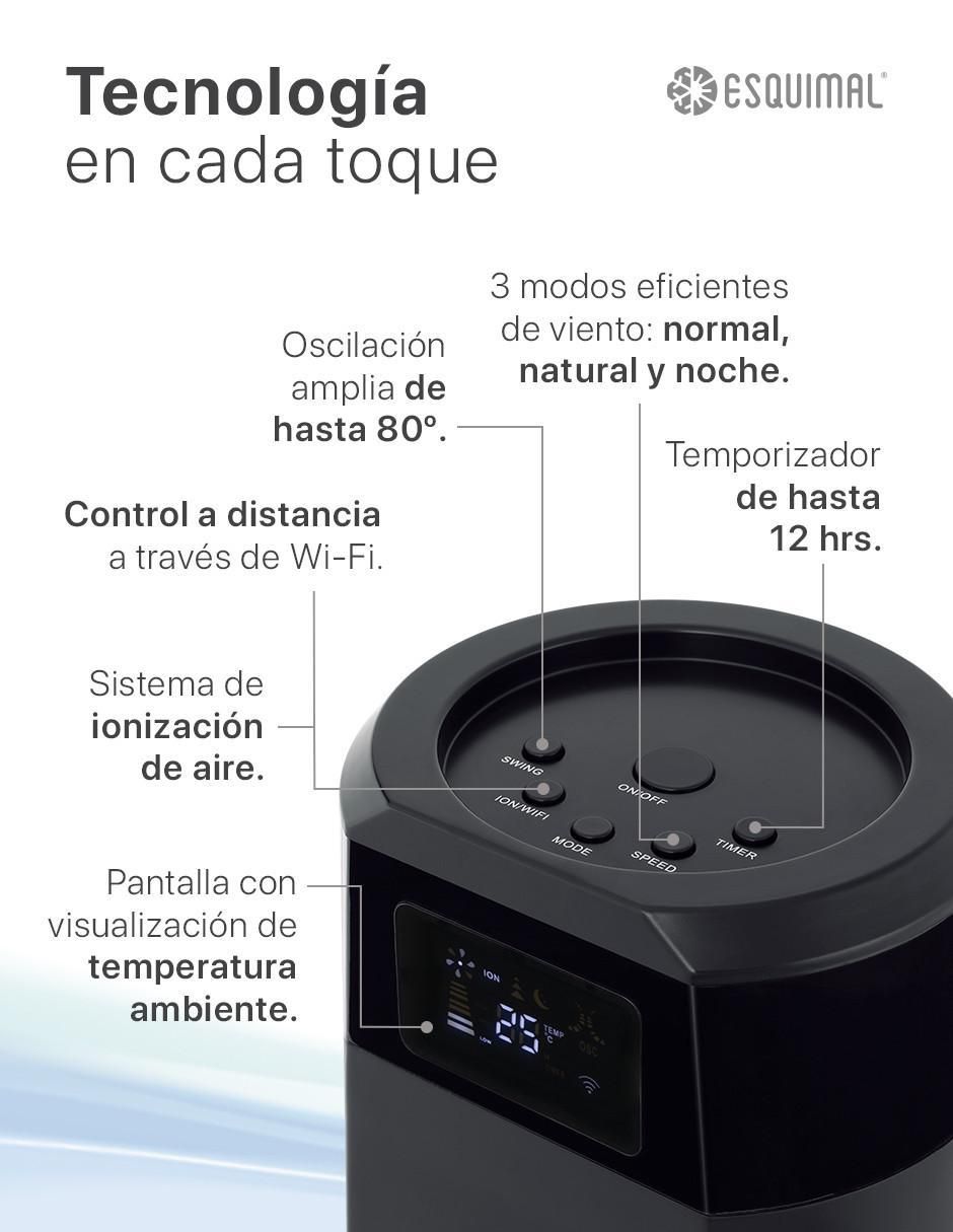 Ventilador de torre con control remoto 3 velocidades 3