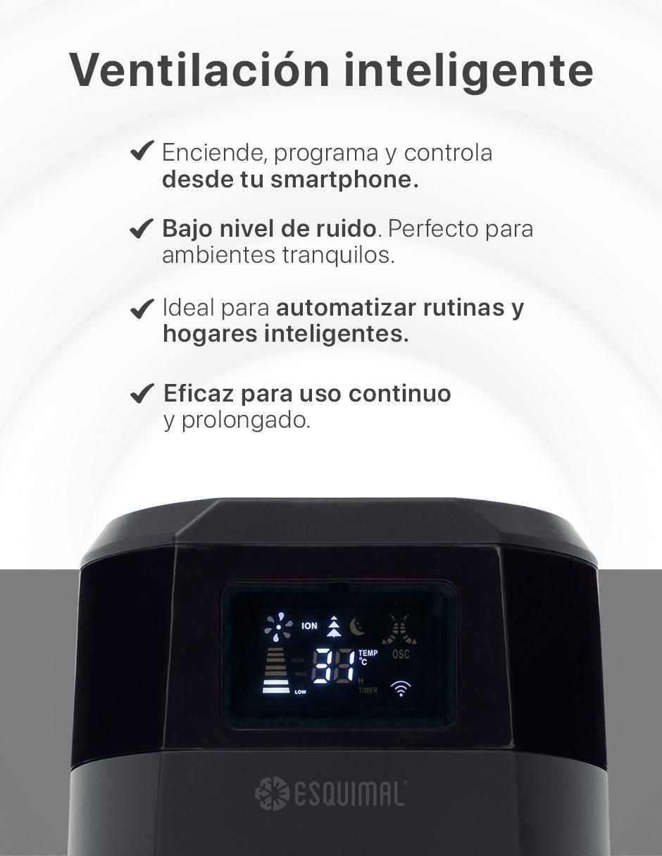 Ventilador de torre con control remoto 3 velocidades 4