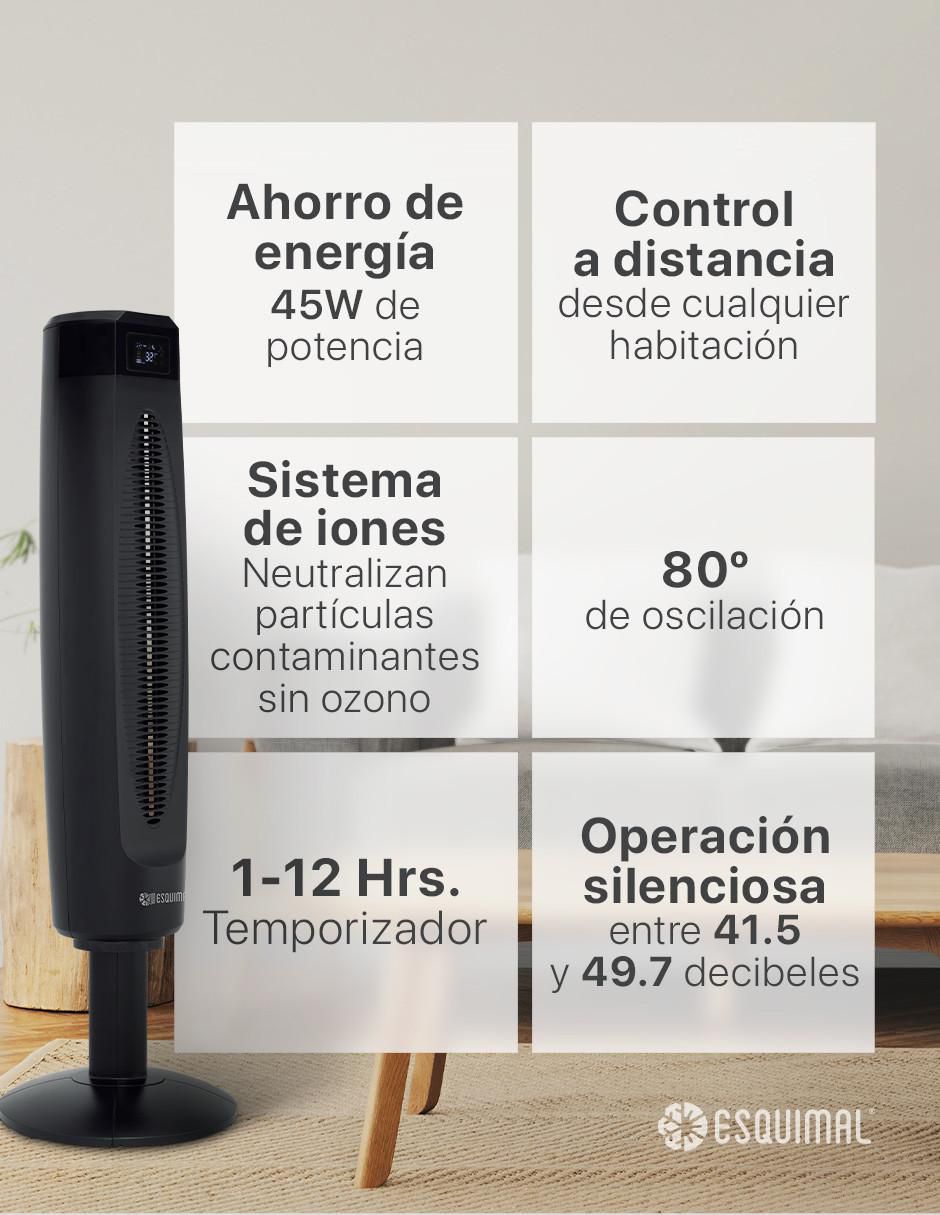 Ventilador de torre con control remoto 3 velocidades 5