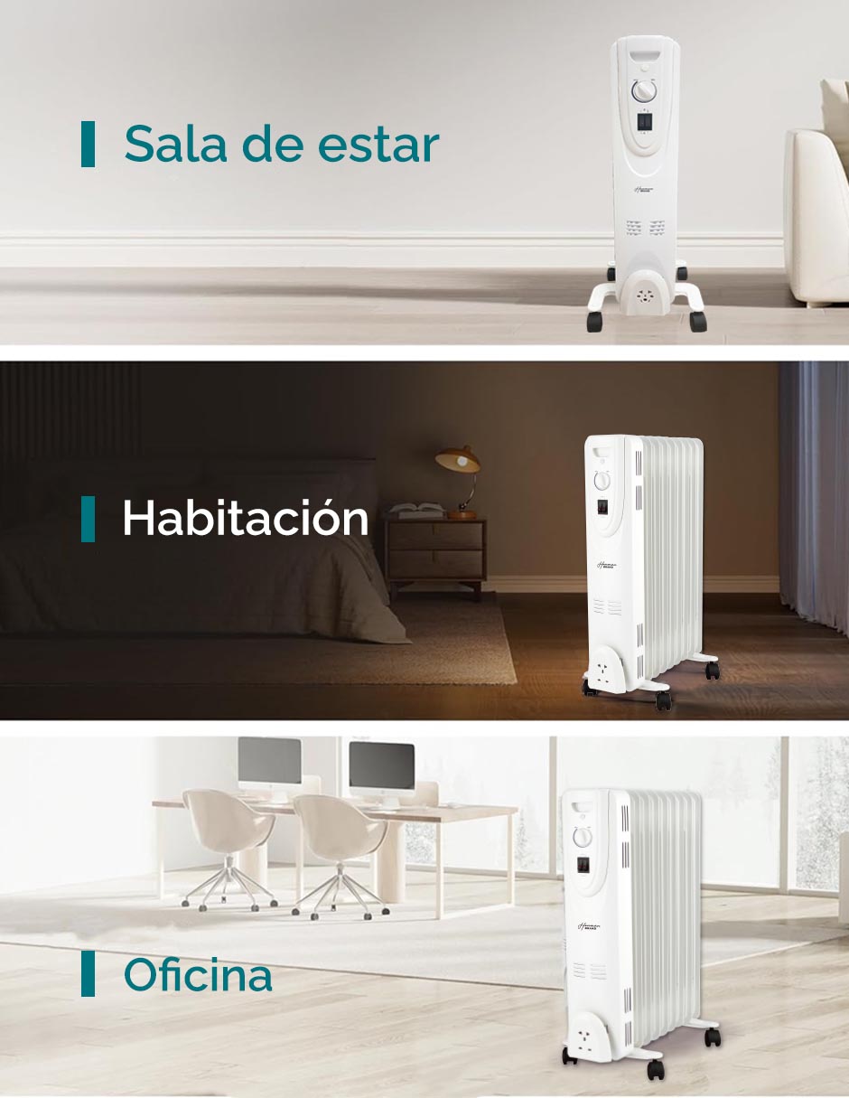 Calefactor de aceite portátil eléctrico de 120 V 9