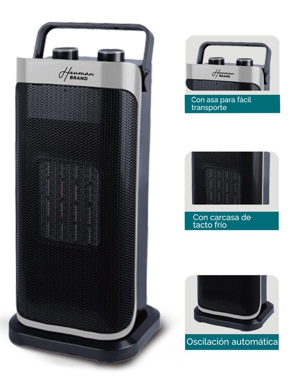 Calefactor torre cerámico portátil eléctrico de 120 V 8