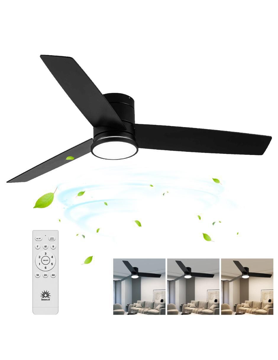 Ventilador de techo con control remoto 6 velocidades 2
