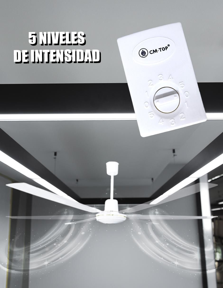 Ventilador de techo con control remoto 5 velocidades 2