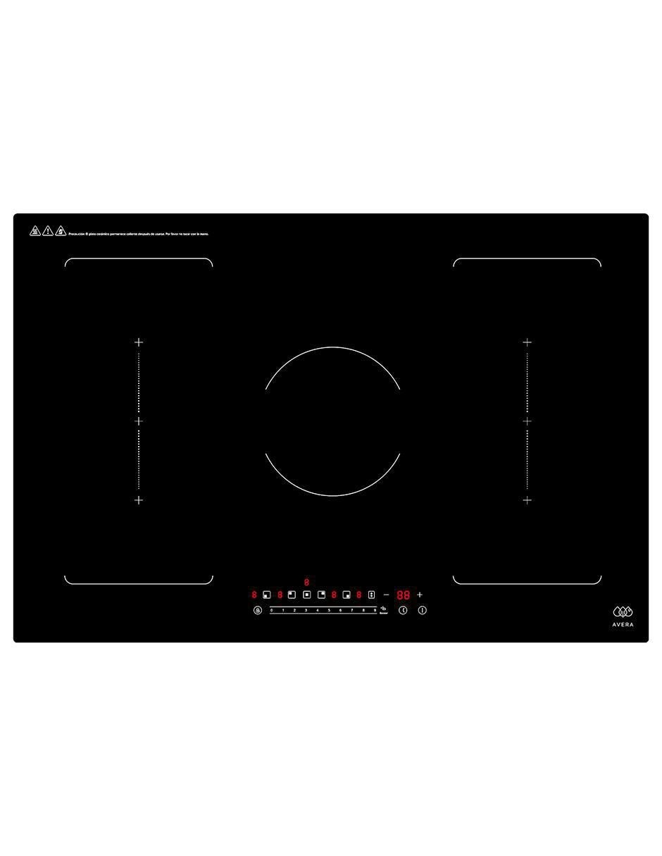 Parrilla de inducción PIVF3 de vidrio Parrilla de inducción PIVF3 de vidrio