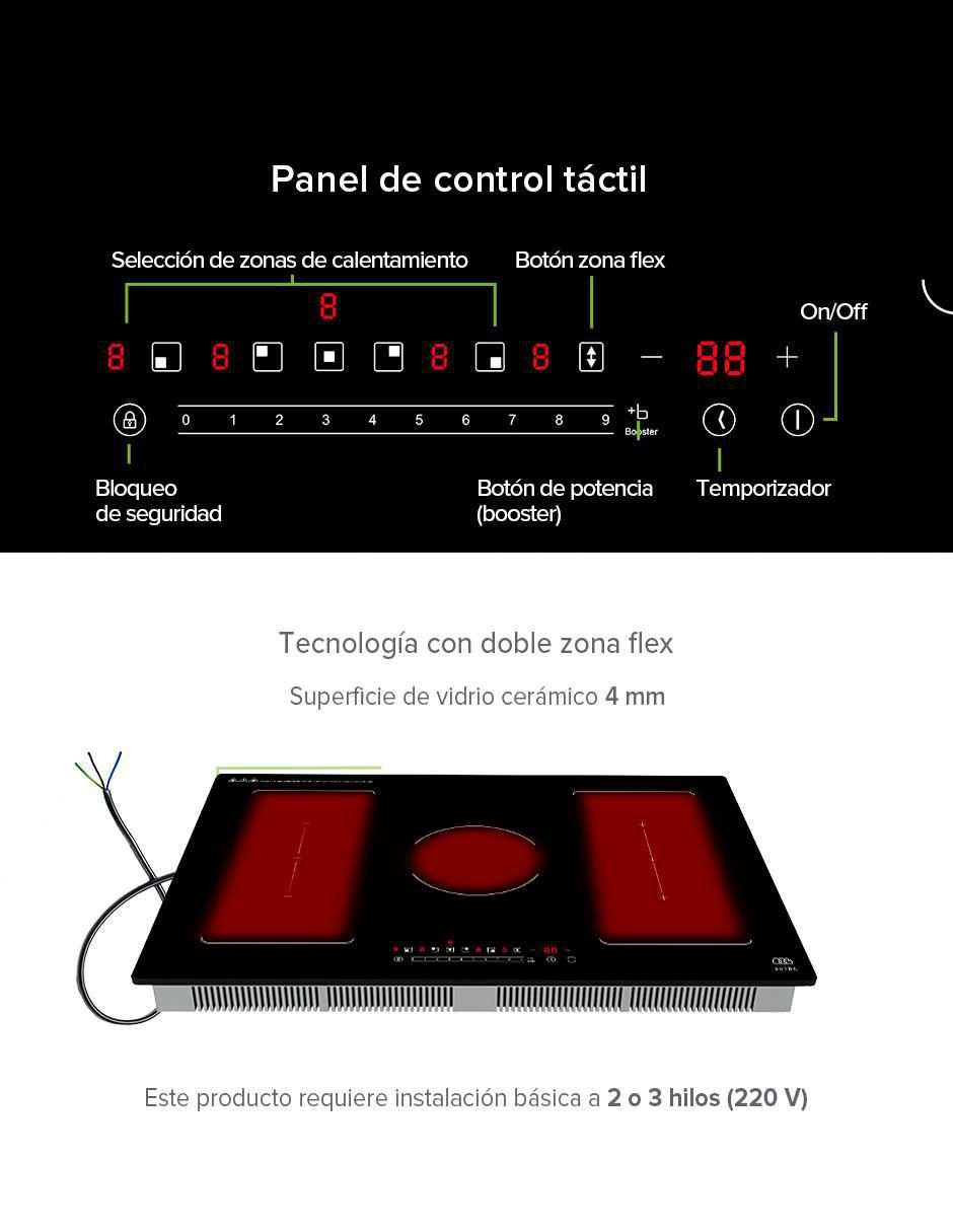 Parrilla de inducción PIVF3 de vidrio 3