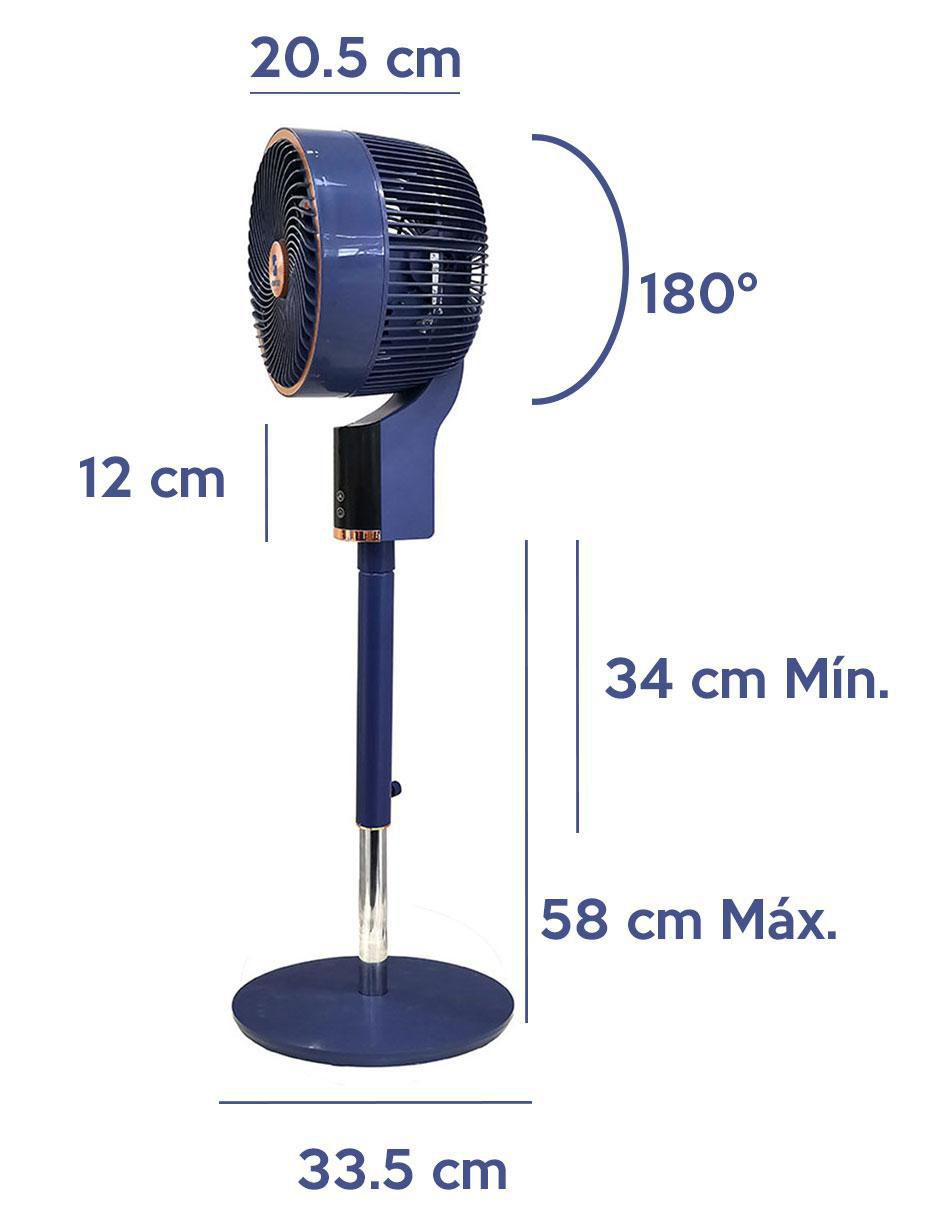 Ventilador de piso con control remoto 3 velocidades 7