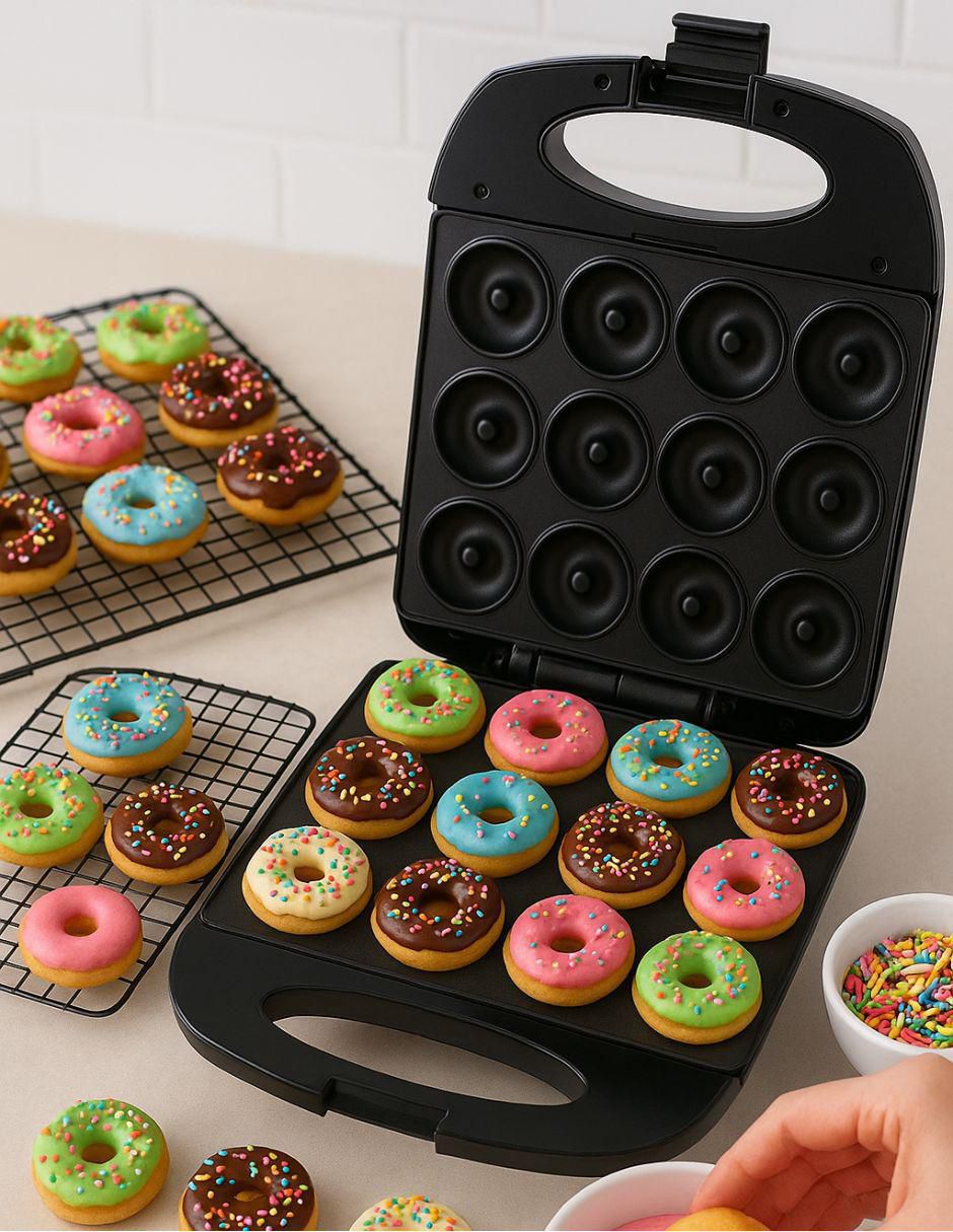 Máquina donas Donut maker12 12 porciones 3