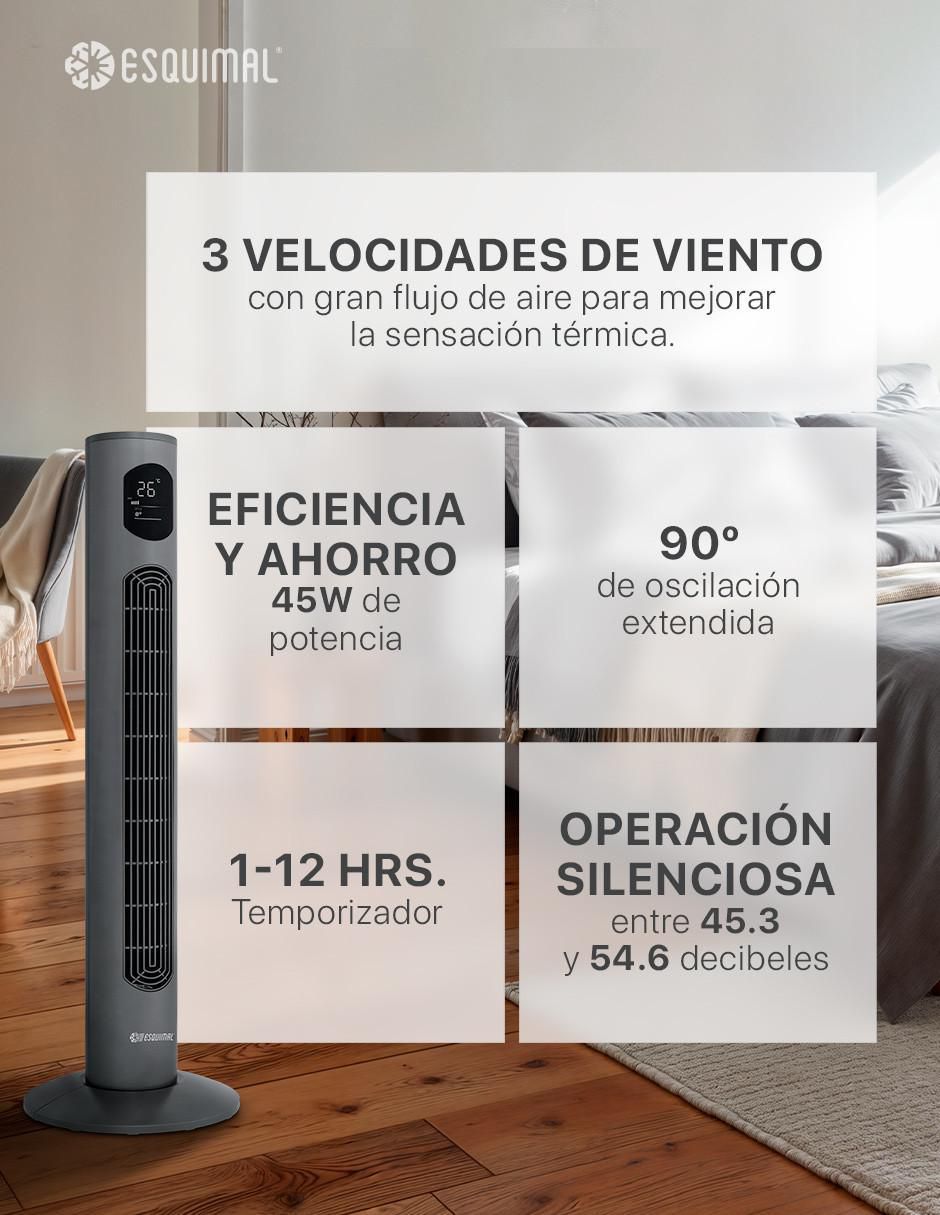 Ventilador de torre con control remoto 3 velocidades 5