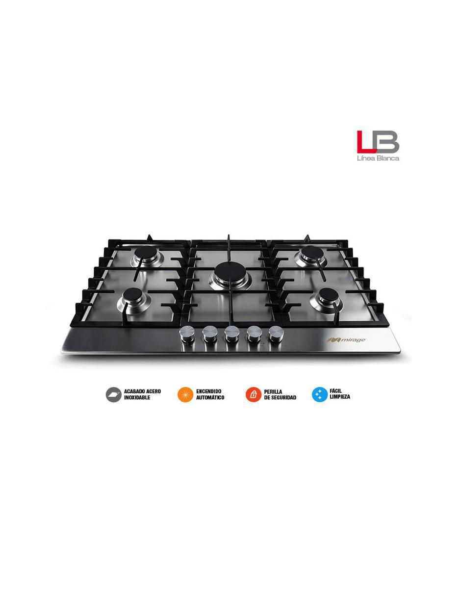 Parrilla MPS90GB de acero inoxidable 3