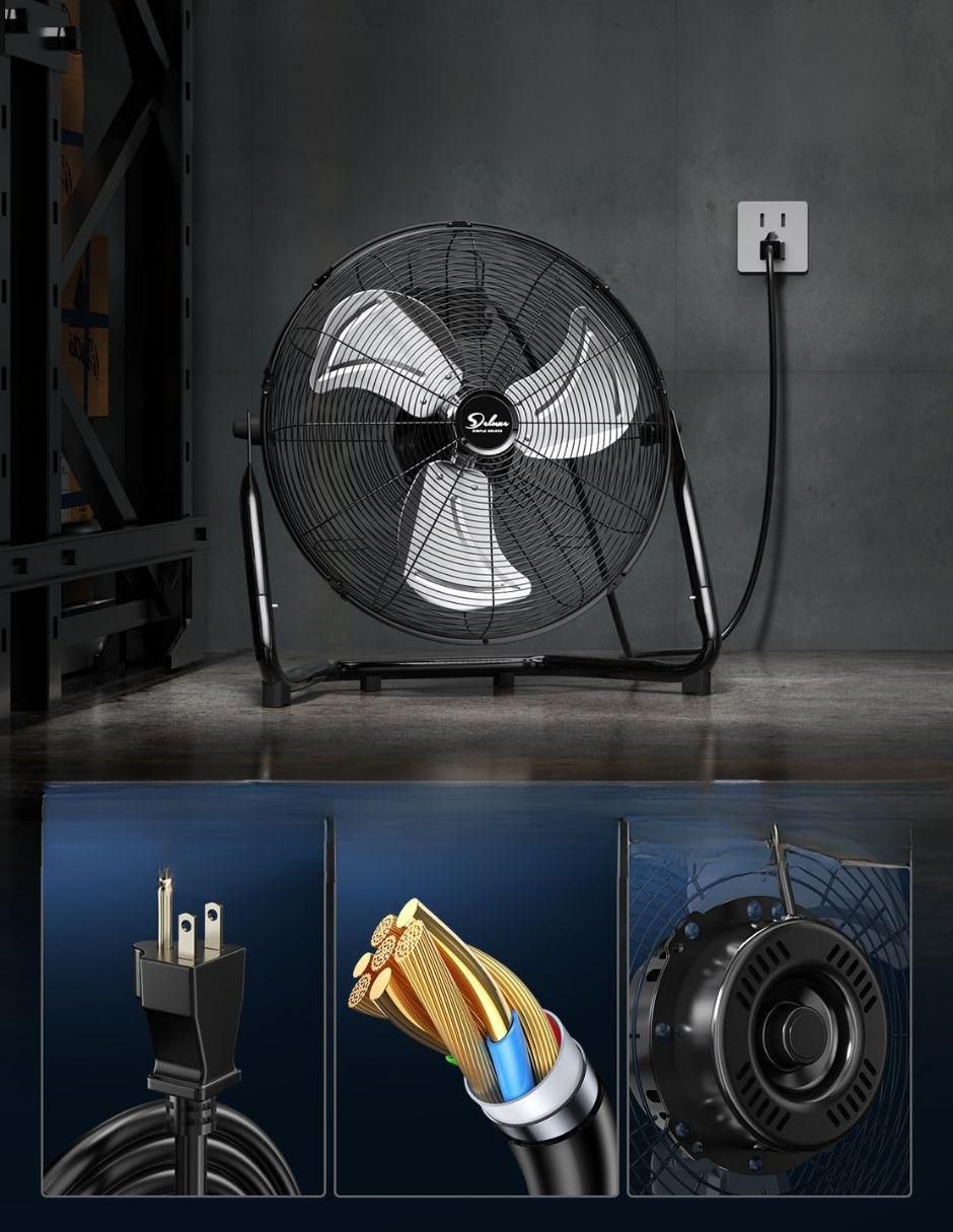 Ventilador industrial 3 velocidades 2