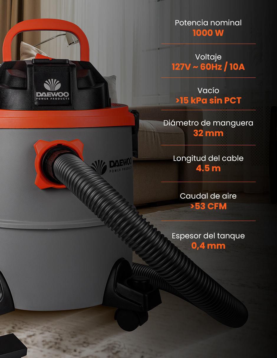 Aspiradora wet & dry davc90-20l 20 litros 4