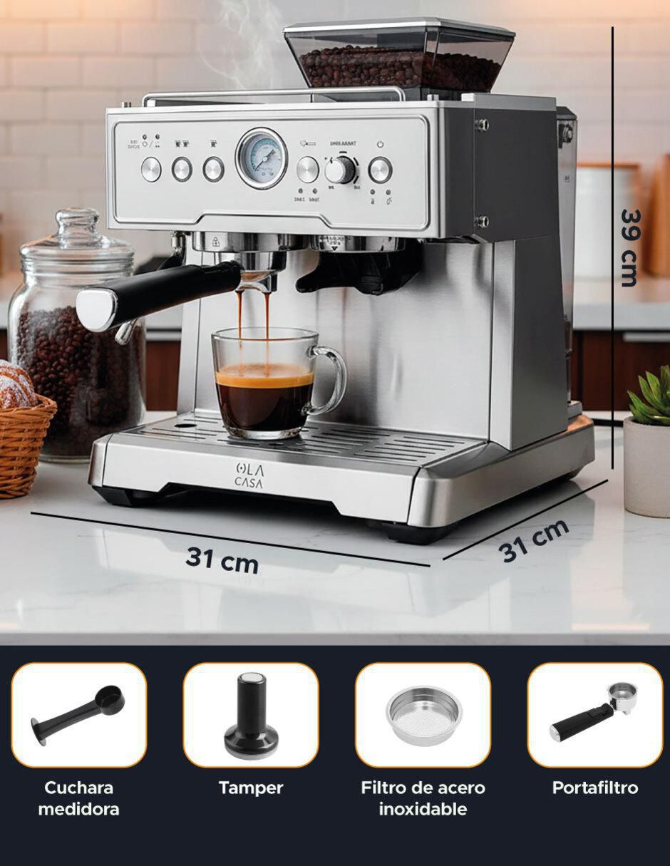 Cafetera con molino cafetera expreso 17