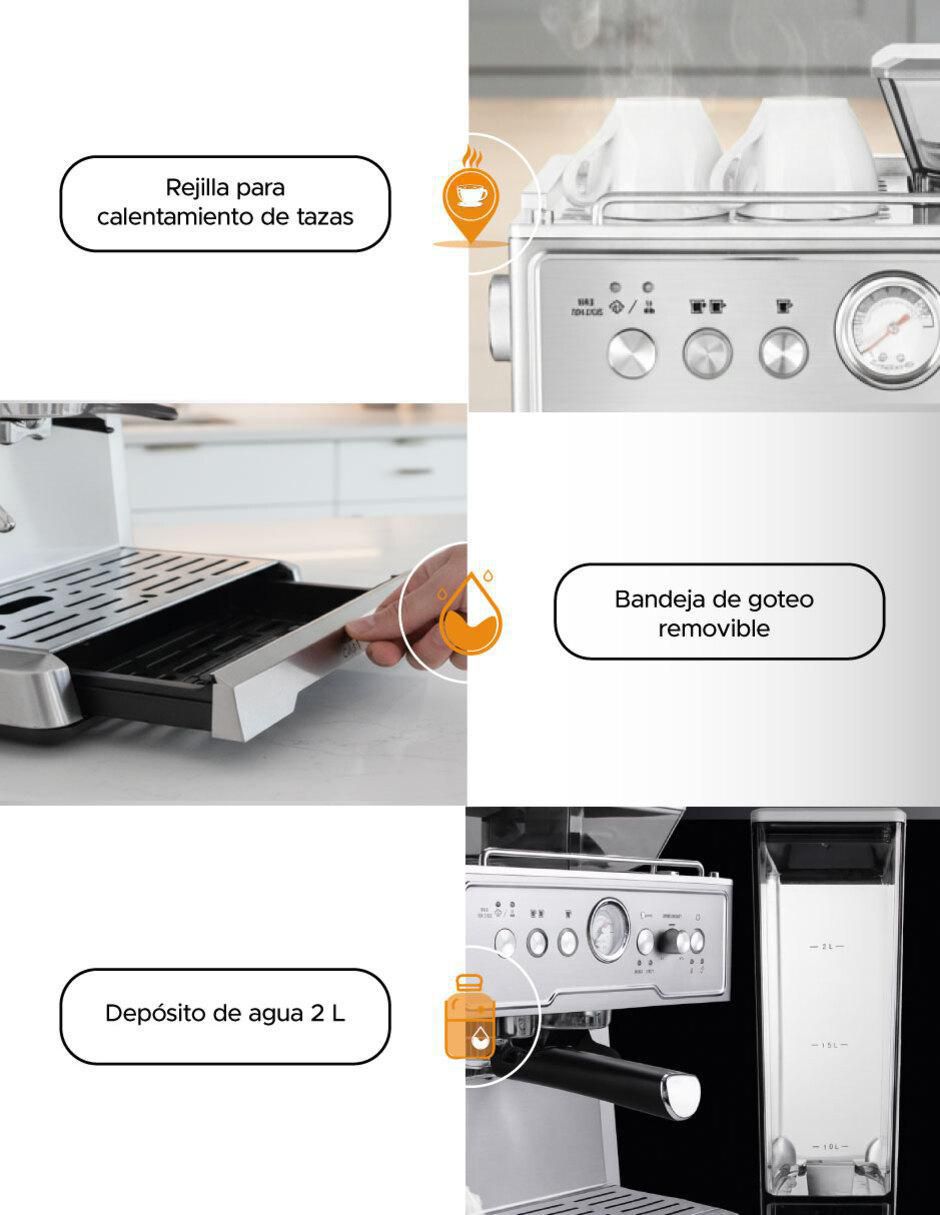 Cafetera con molino cafetera expreso 14