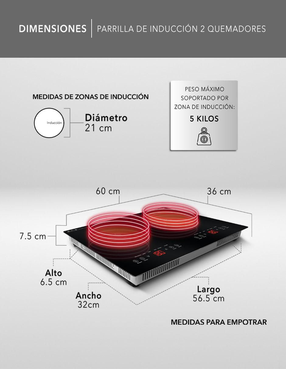 Parrilla de inducción rc-12e2 de vidrio templado 9