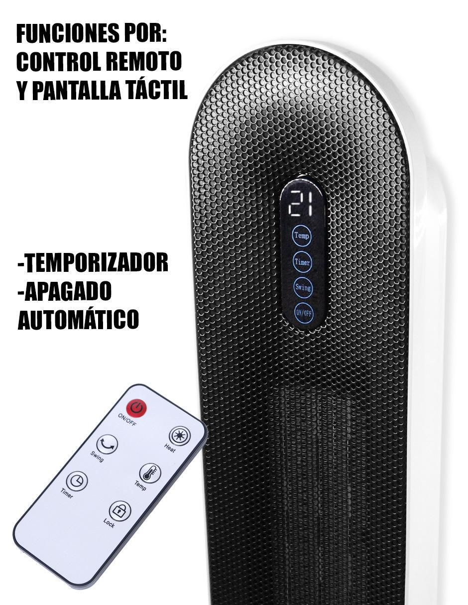 Calefactor torre cerámico eléctronico de 127 V 5