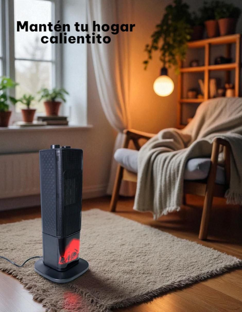 Calefactor torre cerámico eléctronico de 127 V 5