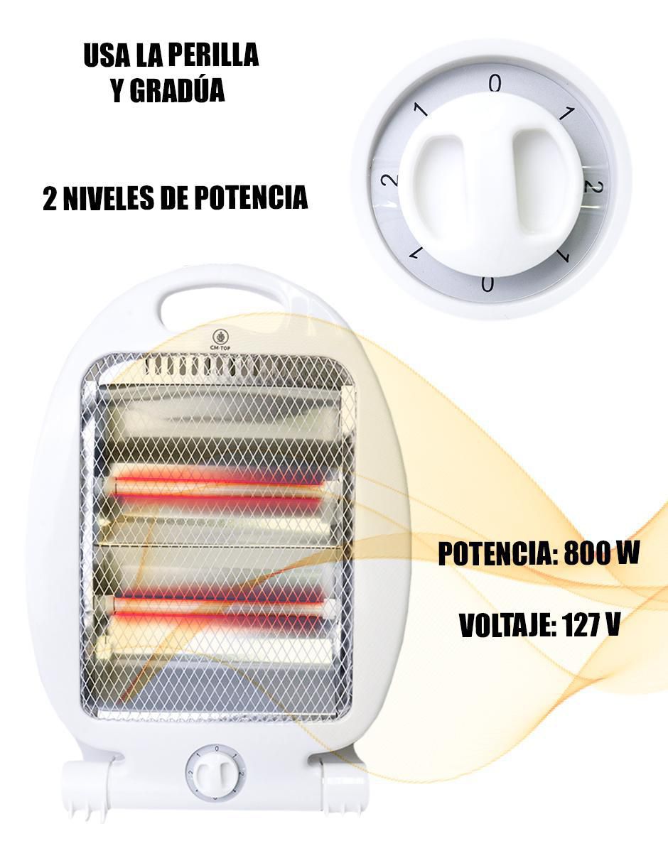 Calefactor de cuarzo portátil eléctrico de 127 V 2