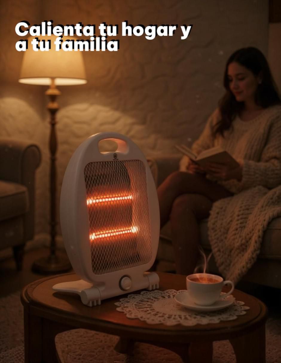 Calefactor de cuarzo portátil eléctrico de 127 V 3