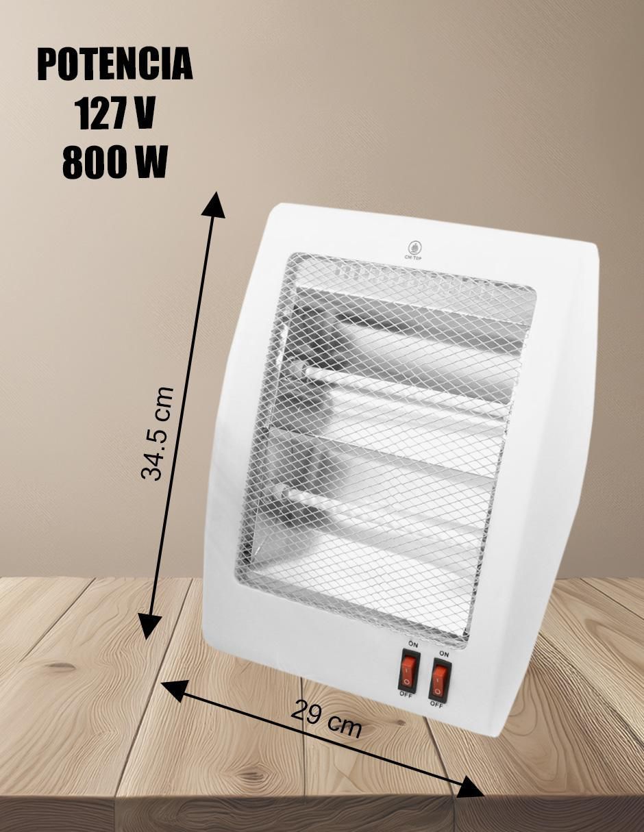 Calefactor de cuarzo portátil eléctrico de 127 V 7