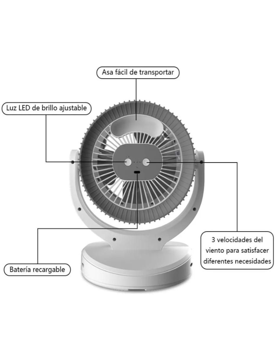 Ventilador de mesa 3 velocidades 4